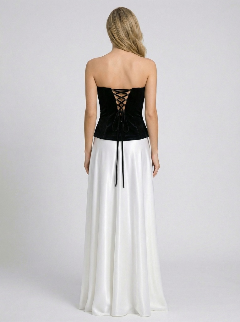 فستان جورجيت جوخ تطريز